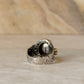 925 Sterling Silver Baroque Pearl Rustic Fusion Handcrafted Ring