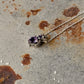 925 Sterling Silver Amethyst Round Pear Solitaire Necklace