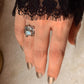 925 Sterling Silver New Larimar Molten Drip Ring