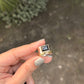 925 Sterling Silver Black Onyx Spinner Dual Tone Rustic Ring