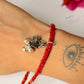 925 Sterling Silver Trishul with Musical Charm - Reusable as Pendant Handcrafted Rakhi