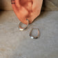925 Sterling Silver Chunky Italian U Hoops Earrings