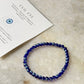 Natural Crystal Evil Eye 4mm Bracelet