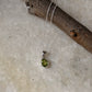 925 Sterling Silver Peridot Small Oval Unisex Pendant
