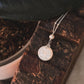 925 Sterling Silver Mother of Pearl Moon Face, Fresh Water Pearl Spiral Cable Dot Handcrafted Necklace