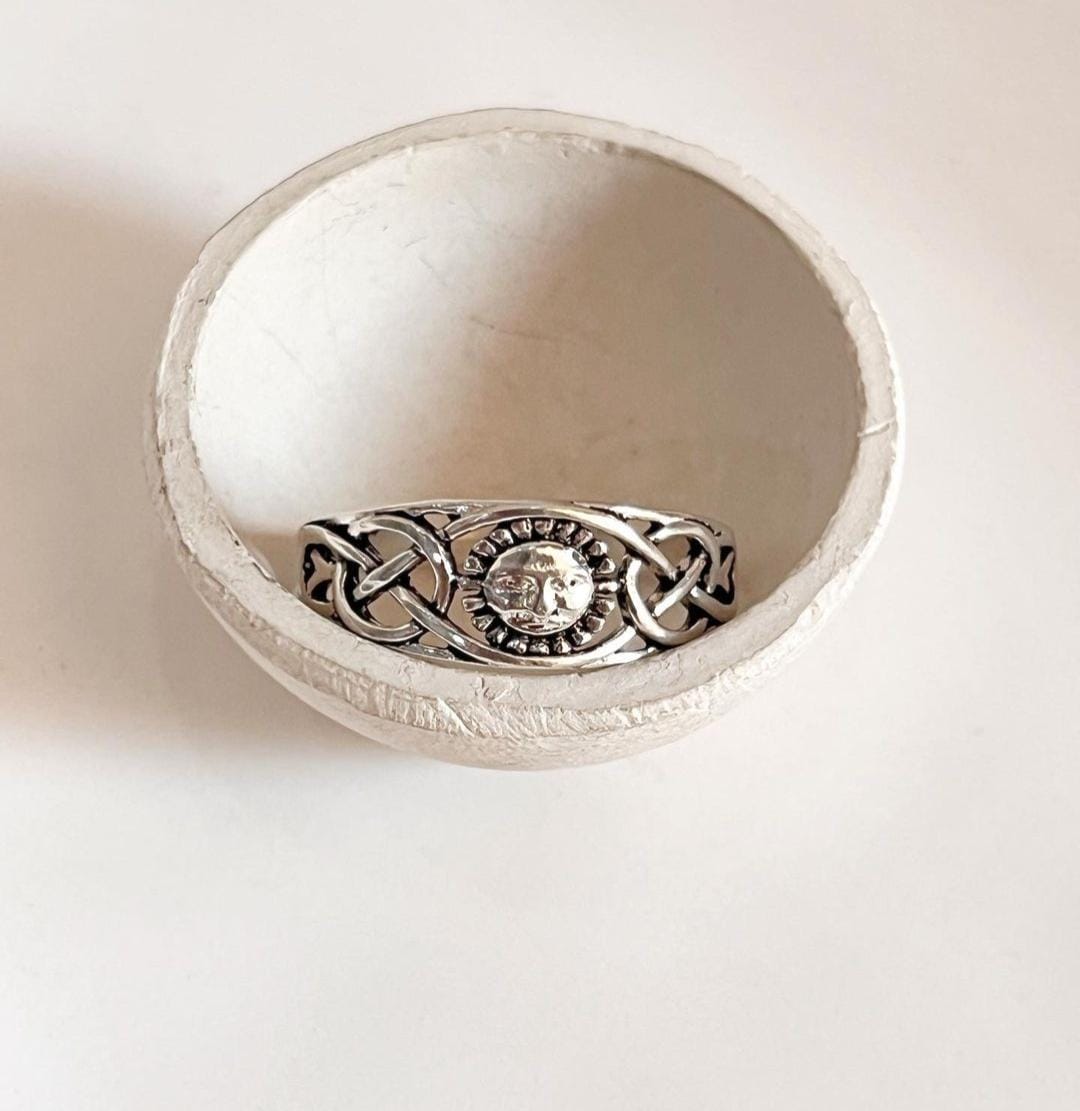 925 sterling silver Surya Celtic knot ring