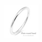 Plain Round Stack Band Silver 925 Ring