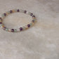 Natural Crystal Citrine, Green Aventurine & Amethyst 4mm Bracelet