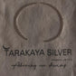Stackable Hammered Silver Kada Bracelet