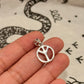 925 Sterling Silver Peace Symbol Pendant