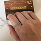 925 Sterling Silver Tribal Triple Rawa Stack Band Ring