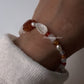 Sun-inspired handcrafted silver bracelet with sunstone gem