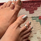 925 Sterling Silver Plain 4mm Toe Ring
