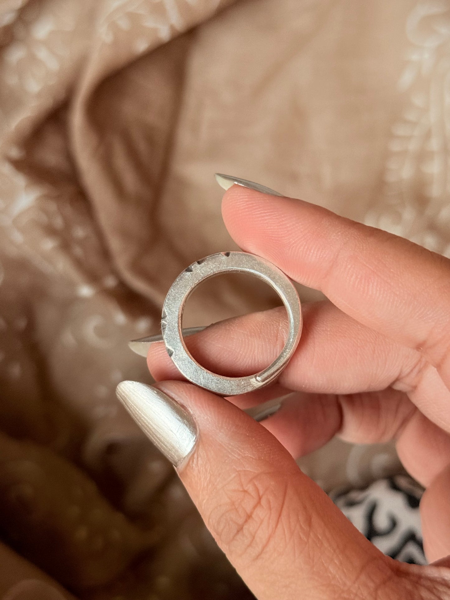925 Sterling Silver Bohemian Hill Tribe Wild River Handcrafted Adjustable Ring