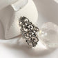 Classic Fleur De Lis motif ring in sterling silver