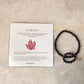 Natural Crystal Garnet 4mm Stretchy Rings & Bracelet