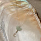 925 Sterling Silver Aquamarine Butterfly, Clear Quartz Drop Handcrafted Necklace