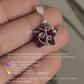 925 Sterling Silver Amethyst Star Wire Wrapped Handcrafted Pendant
