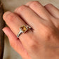 925 Sterling Silver Citrine Square Cut Ring