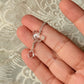 925 Sterling Silver Clear Quartz Butterfly, Clear Quartz Drop Handcrafted Necklace