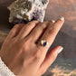 Divine Lotus Amethyst Silver Ring for Inner Peace