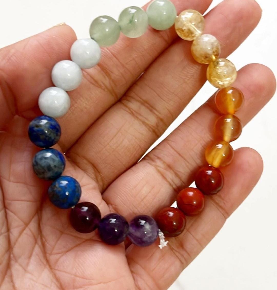 Natural Seven Chakra Bracelet 8MM