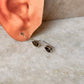 925 Sterling Silver Smokey Quartz Pear Hook Earrings