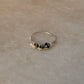 925 Sterling Silver Dalmatian Jasper Crystal - Silver balls Wire Wrapped Handcrafted Ring