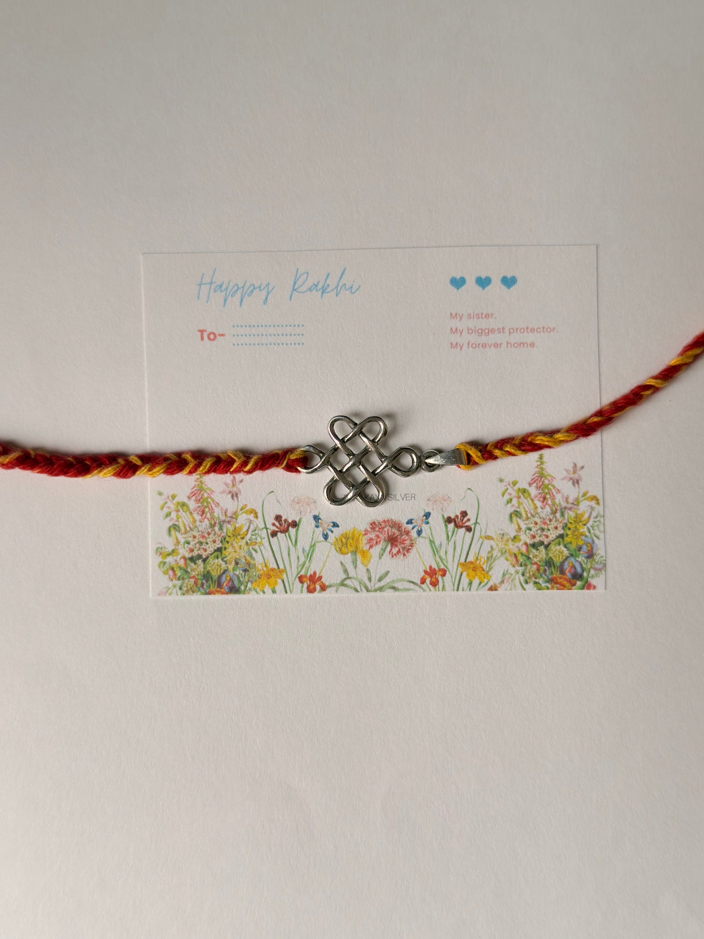 925 Sterling Silver Kolam Reusable as Pendant Handcrafted Rakhi