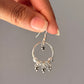925 Sterling Silver Tribal Boho Rawa Charm Handmade Earrings