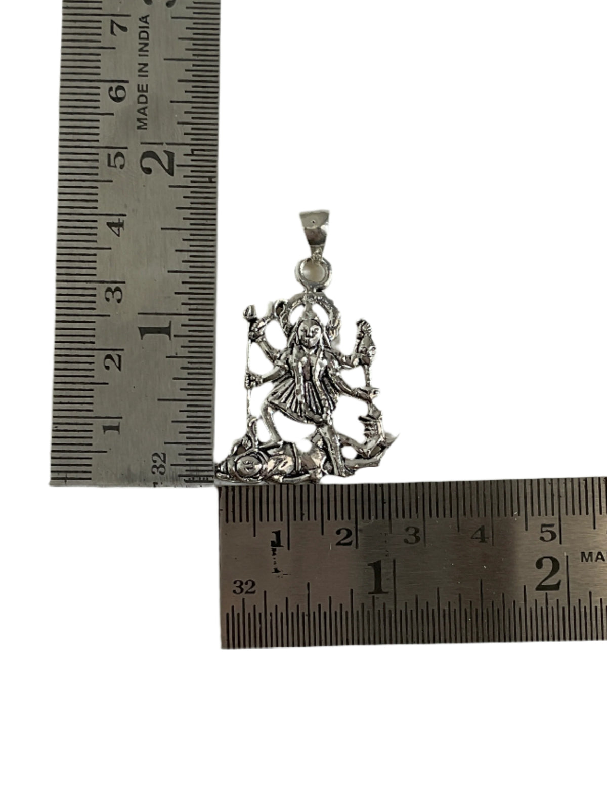 925 Sterling Silver Kali Maa Shiv Ji Pendant