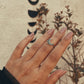 Stylish Boho 925 Silver Ring with Moon Motif