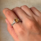 925 Sterling Silver Citrine Square Cut Ring