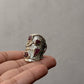 925 Sterling Silver Pink Tourmaline Raw Uncut Textured Rustic Handcrafted Ring