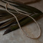 Handcrafted freshwater pearls necklace with silver lock detail