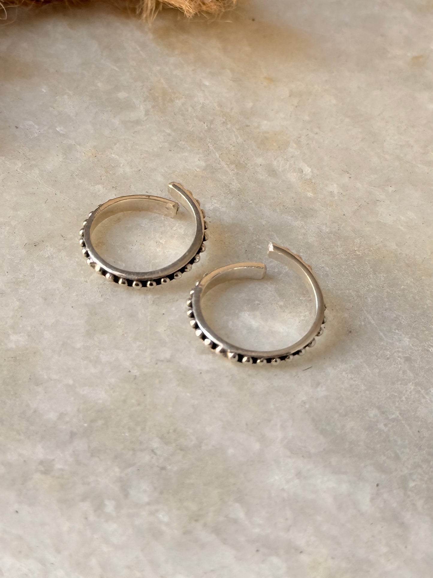 925 Sterling Silver Tribal Rawa Band Toe Ring