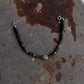 925 Sterling Silver African Turquoise Flat Tube Crystal Spiral Boho Charm With Silver Balls Bracelet