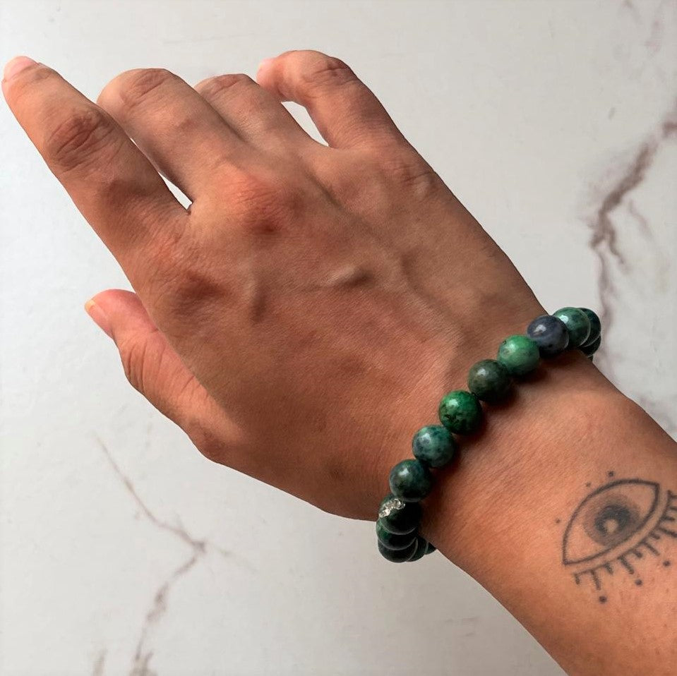 Natural Azurite Bracelet 8MM