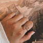 Sleek Antler 2 silver ring with unique antler-inspired design.
