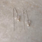 925 Sterling Silver Moonstone Butterfly & Pearls Sui Dhaga Earrings
