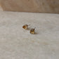 925 Sterling Silver Citrine Raw Uncut studs Earrings
