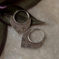 925 Sterling Silver Tribal Hoops Earrings- Tisya Boho Banjara