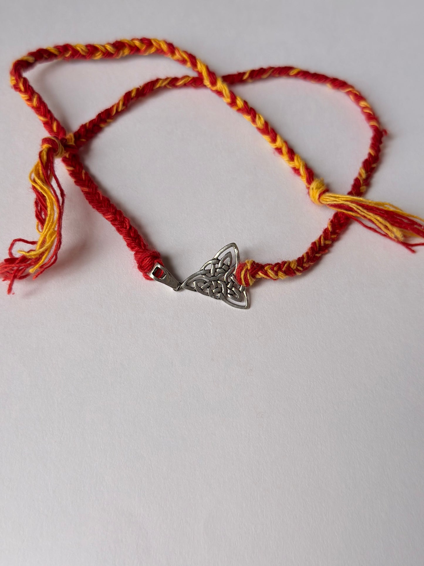 925 Sterling Silver Trinity Knot Reusable as Pendant Handcrafted Rakhi