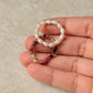 Natural Crystal Stretchy Multi Tourmaline Box & Fresh Water Pearl Rings