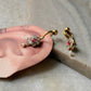 925 Sterling Silver Gold Plated Pink White Stone Kundan Polki & Fresh Water Pearls Charm Bugadi Ear Cuff