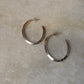 925 Sterling Silver Chunky Italian U Statement Half Hoops