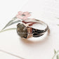 Labradorite Vintage Goth Style Checker Board Cut 925 Sterling Silver Ring