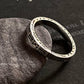 925 sterling silver tribal engraved side band ring