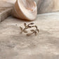 Willow Leafy Adjustable 925 Sterling Silver Ring