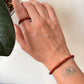 Natural Crystal Red Jasper 4mm Stretchy Rings & Bracelet